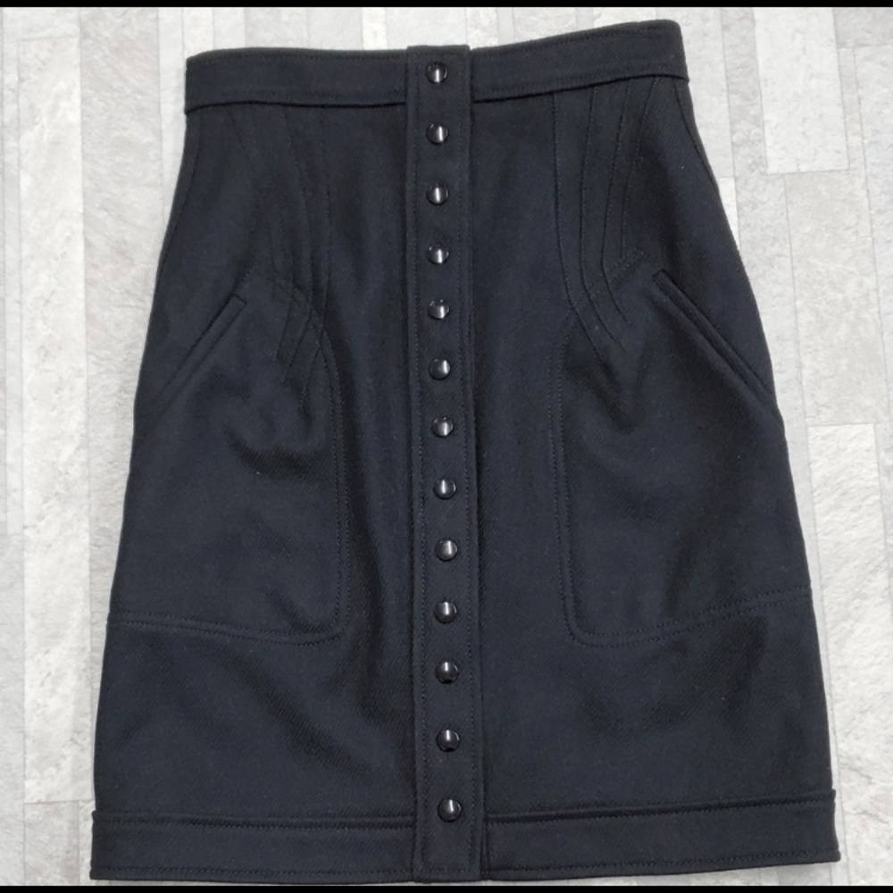 NWT BCBGMaxAzria Pocket Pencil Skirt Black - Picture 1 of 3
